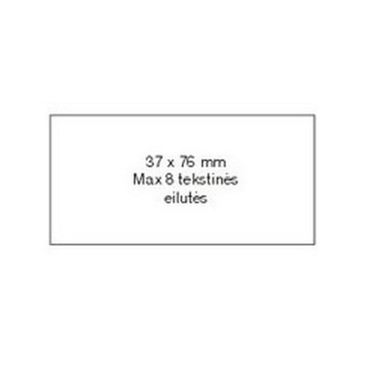 Antspaudas 37x76 mm su polimeru