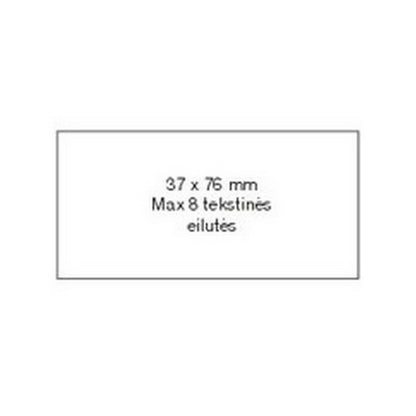 Stamp 37x76 mm with polymer