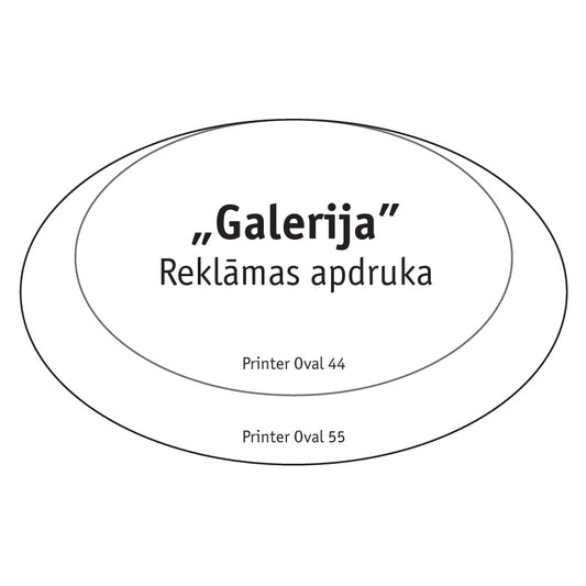 Antspaudo korpusas PRINTER OVAL44