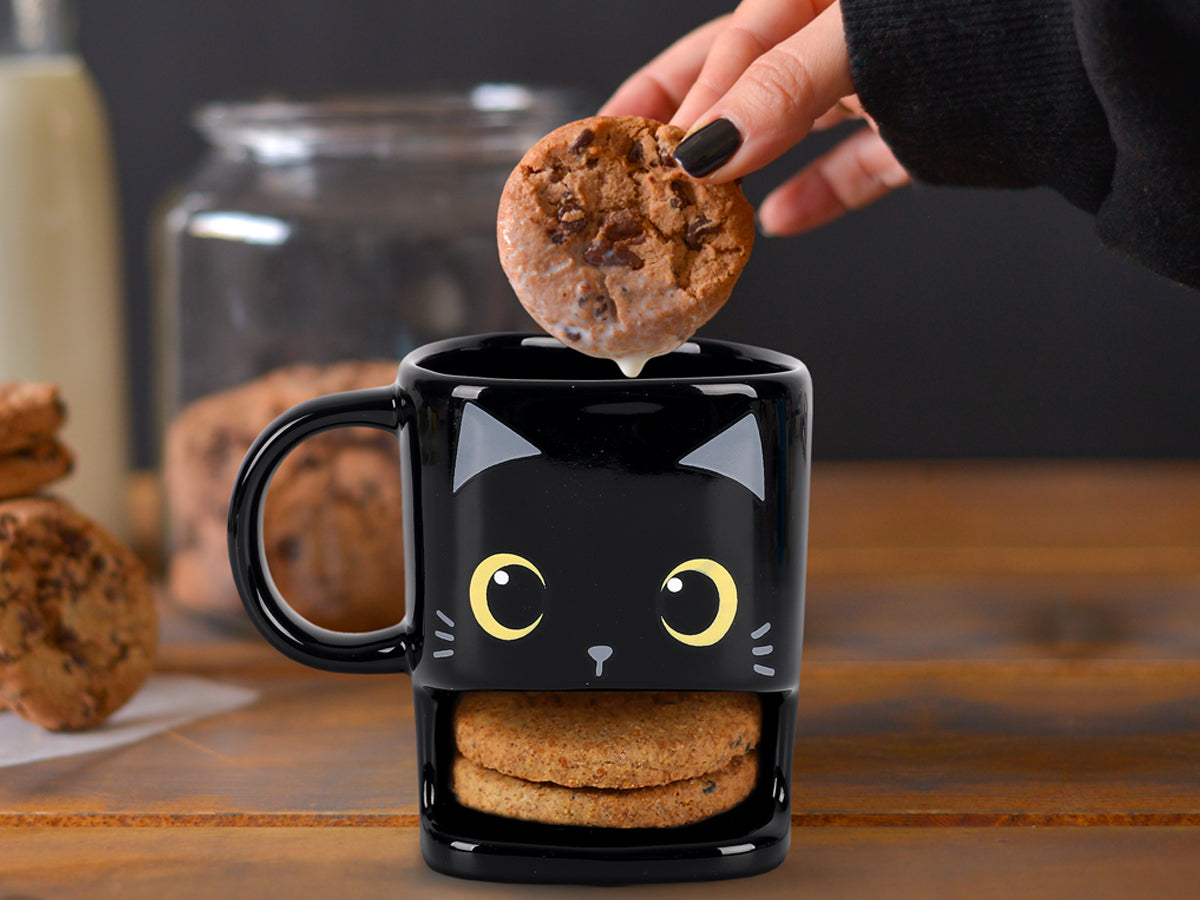 Itotal Cat cup, with cookie compartment, 250ml