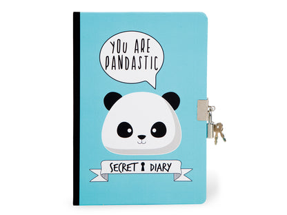 Diary Itotal Panda, A5, with lock