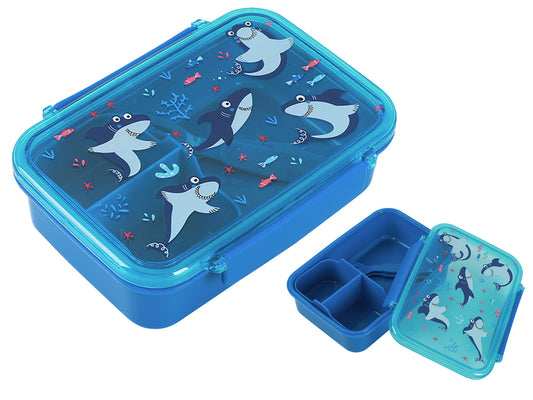 Lunch box Itotal Shark, with divider and tools