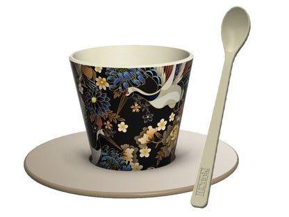 Cup with saucer and spoon Itotal Nature, 90ml
