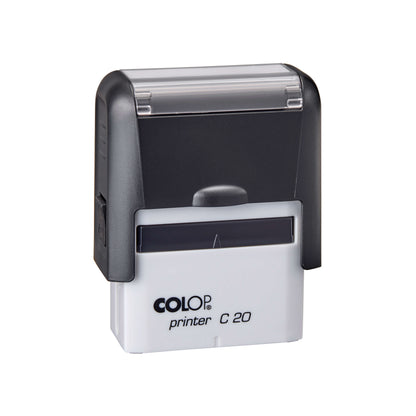 COLOP Printer C20 stamp, black body, blue pad