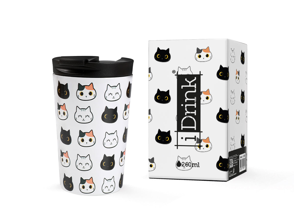 Stainless steel mug Itotal CAT, 260ml