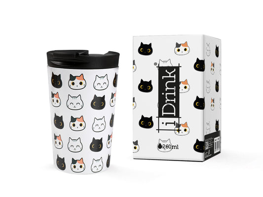 Stainless steel mug Itotal CAT, 260ml