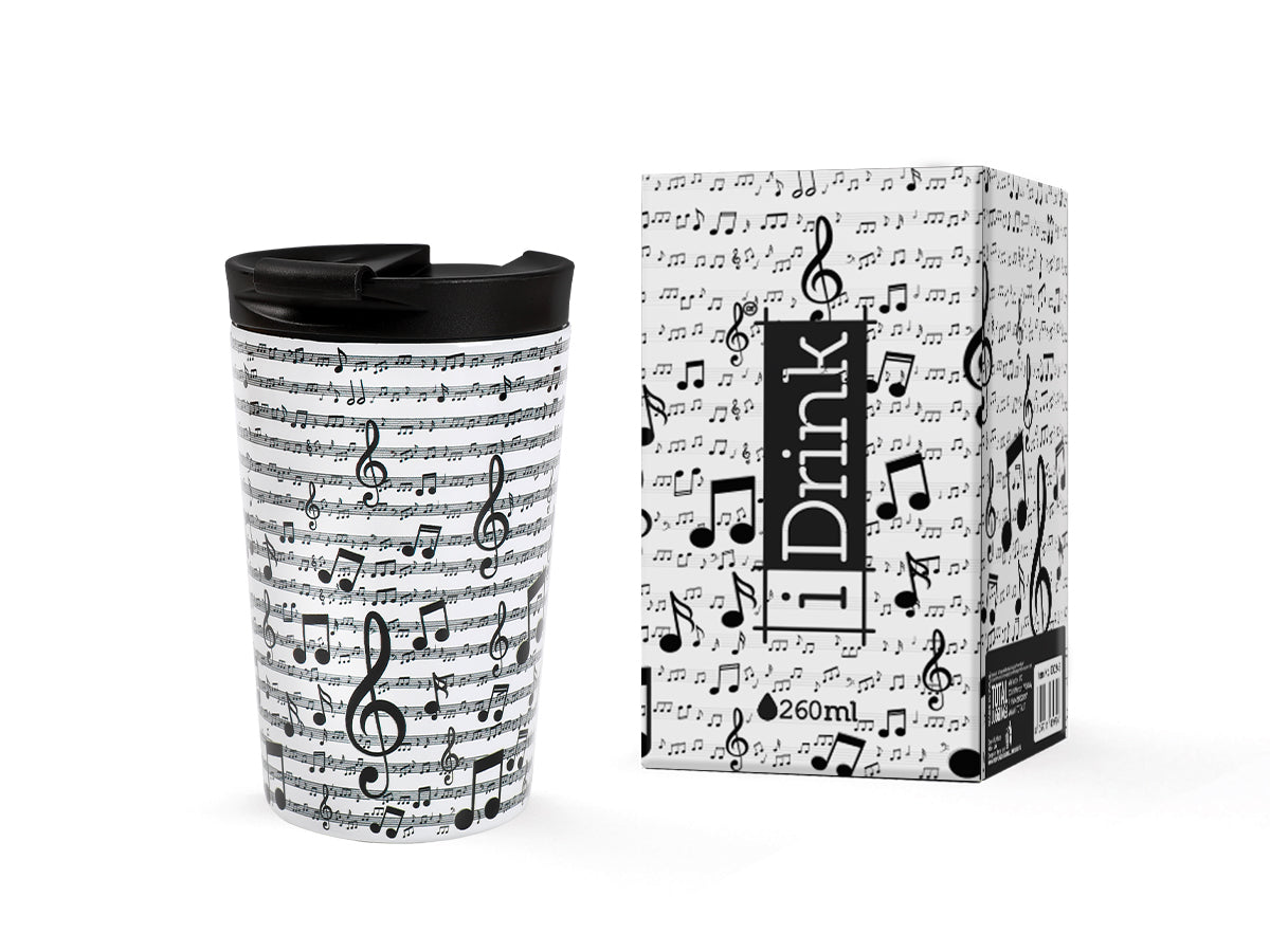 Stainless steel mug Itotal MUSIC, 260ml