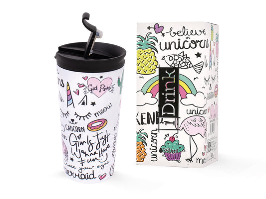 Stainless steel mug Itotal UNICORN, 350ml