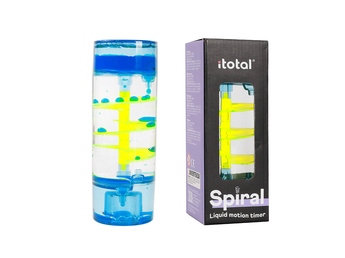 Timer iTotal, blue with spiral