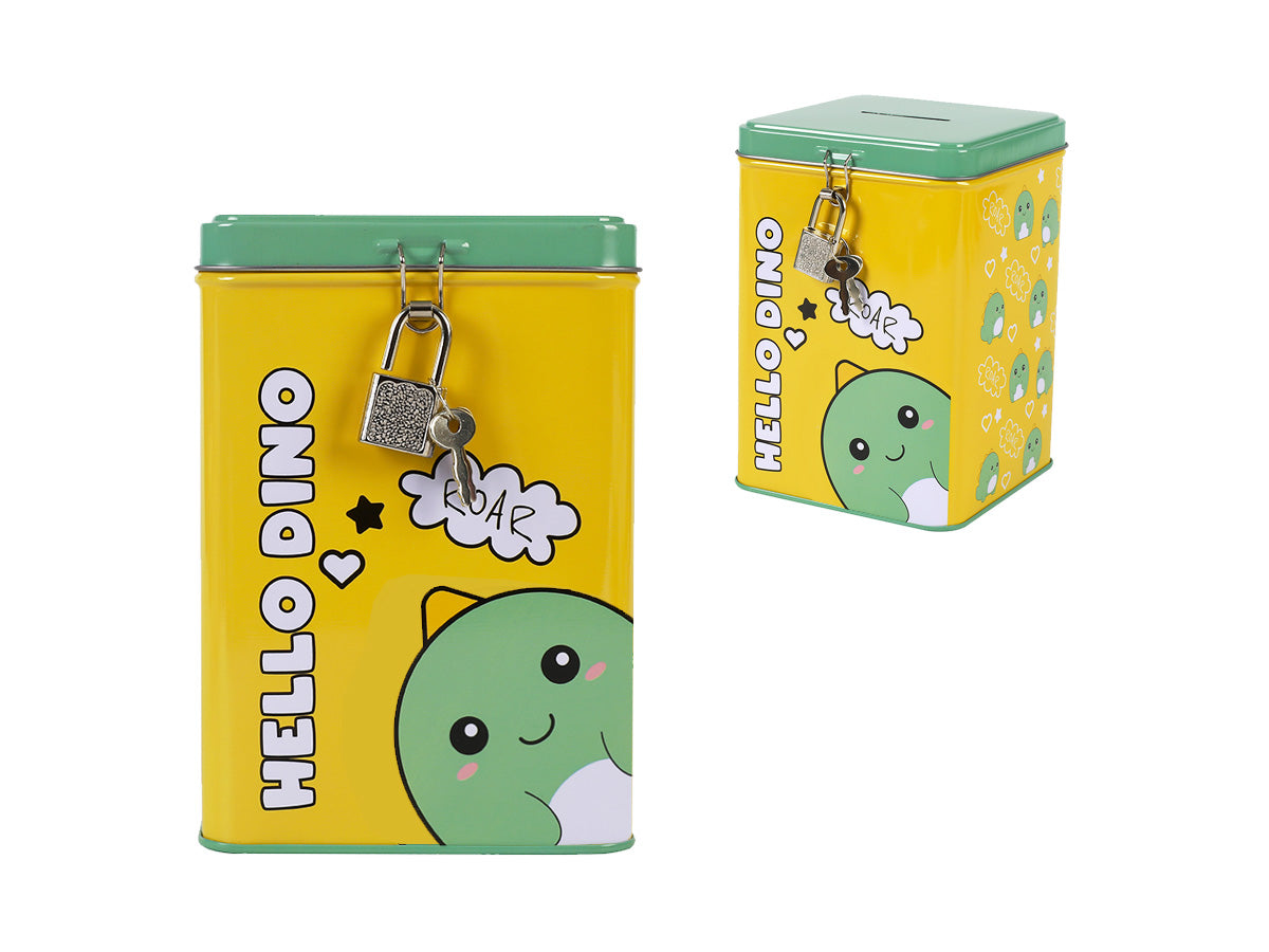 Money box Itotal HELLO DINO, with lock