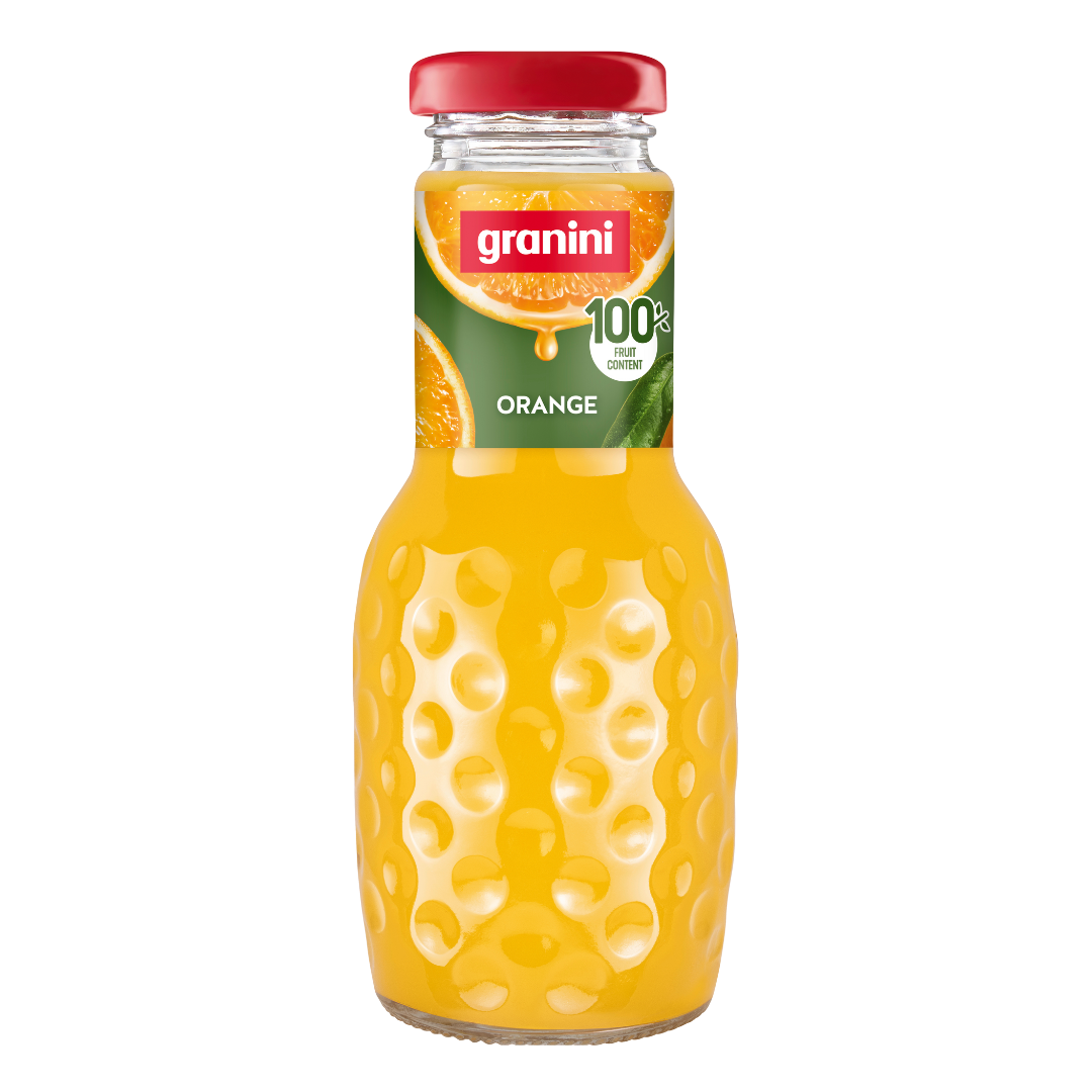 Orange juice GRANINI, with pulp, 100%, 0.25 l