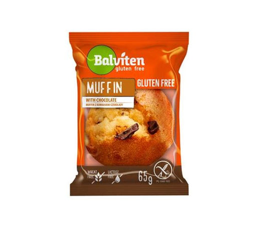 Cupcake BALVITEN GLUTEN FREE, with dark chocolate pieces, 65 g