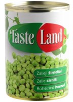 Canned peas TASTE LAND, 400 g / 240 g