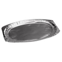 Vienkartinis padėklas, aliuminis, ovalus, 54,5x34,9 cm, 15 vnt