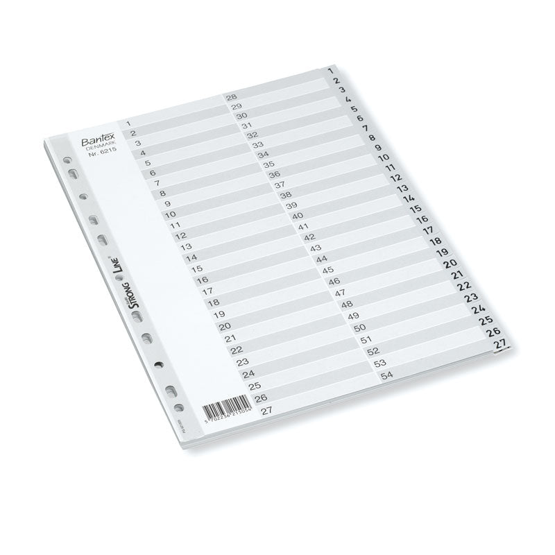 Dividers BANTEX STRONG-LINE, A4, PP
