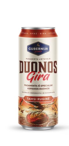 Gira GUBERNIJA, Bread, dark, wheat, 0.5l, can