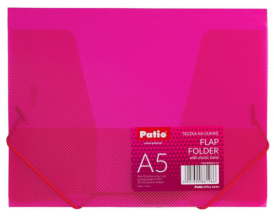 Document case PATIO with elastic, PP, A5