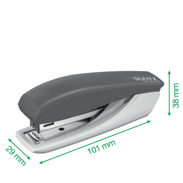 Leitz Recycle Mini stapler, staples up to 10 sheets, blue