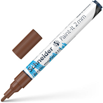 Acrylic marker SCHNEIDER Paint-it 310, 2 mm, brown