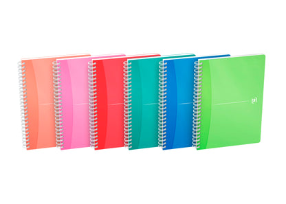 Sąsiuvinis su spirale OXFORD MYCOLOURS, A5, 90 lapų, langeliais