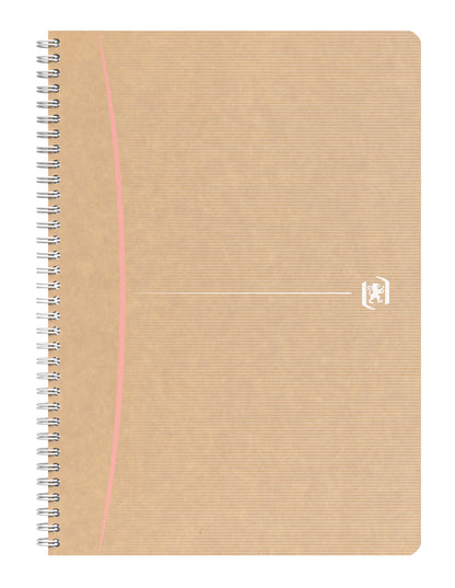 Notebook with spiral OXFORD Touareg, A4, recycled paper, 90 sheets, lined