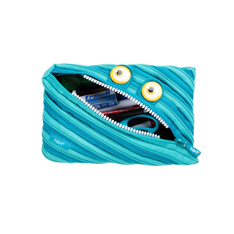 Pencil case ZIPIT Wildlings Jumbo Pouch, ZTMJ-WD-CRE, blue