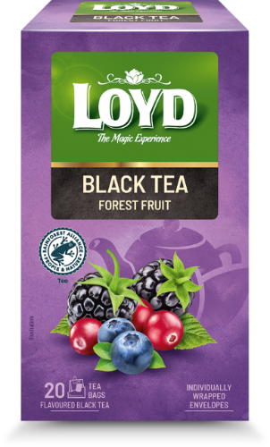 LOYD flavored black tea, forest berry flavor, 20 x 1.7g