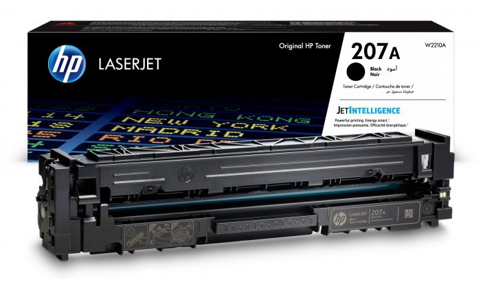 HP 207A (W2210A), black cartridge for laser printers