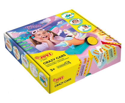 Crazy racing cars JOVITECH set. Pastel colors