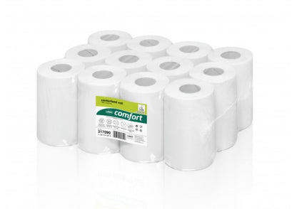 WEPA hand cleaning paper, rolls, RPMB268, 2 ply, 20.5 cm x 68 m, white