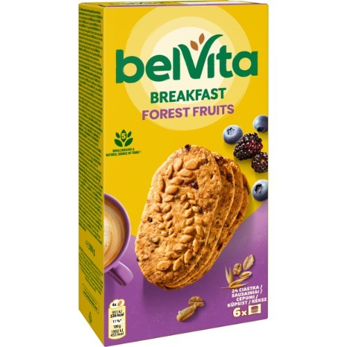 Sausainiai BELVITA, miško uoga, 300 g
