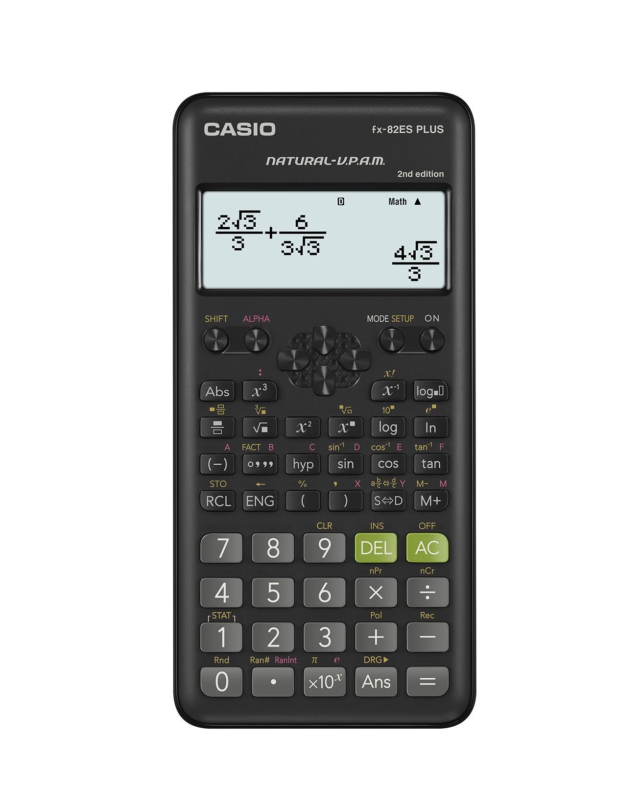 Scientific calculator CASIO FX-82ES PLUS II, 80 x 162 x 13.8 mm