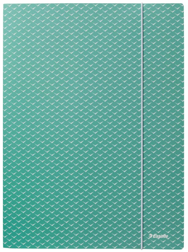 Document folder with elastic Esselte Colour'Breeze, A4, cardboard, green
