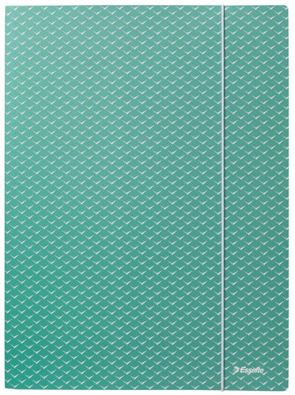 Document folder with elastic Esselte Colour'Breeze, A4, cardboard, green