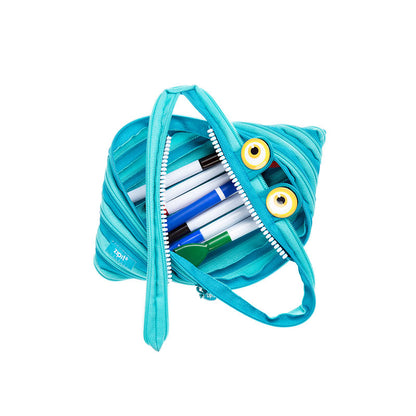 Pencil case ZIPIT Wildlings Jumbo Pouch, ZTMJ-WD-CRE, blue