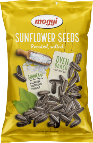 Roasted sunflower seeds MOGYI, salted, yellow packet, 150 g