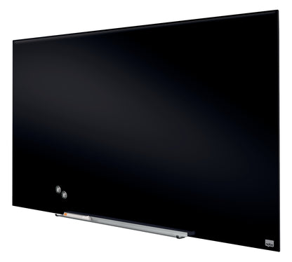 Glass magnetic board NOBO Impression Pro, widescreen 57, 126x71cm, black