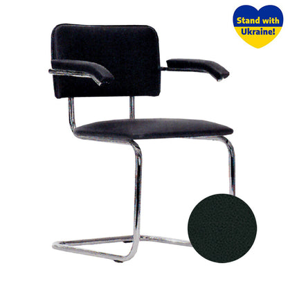 Visitor chair NOWY STYL SYLWIA ARM, C-11, black color.