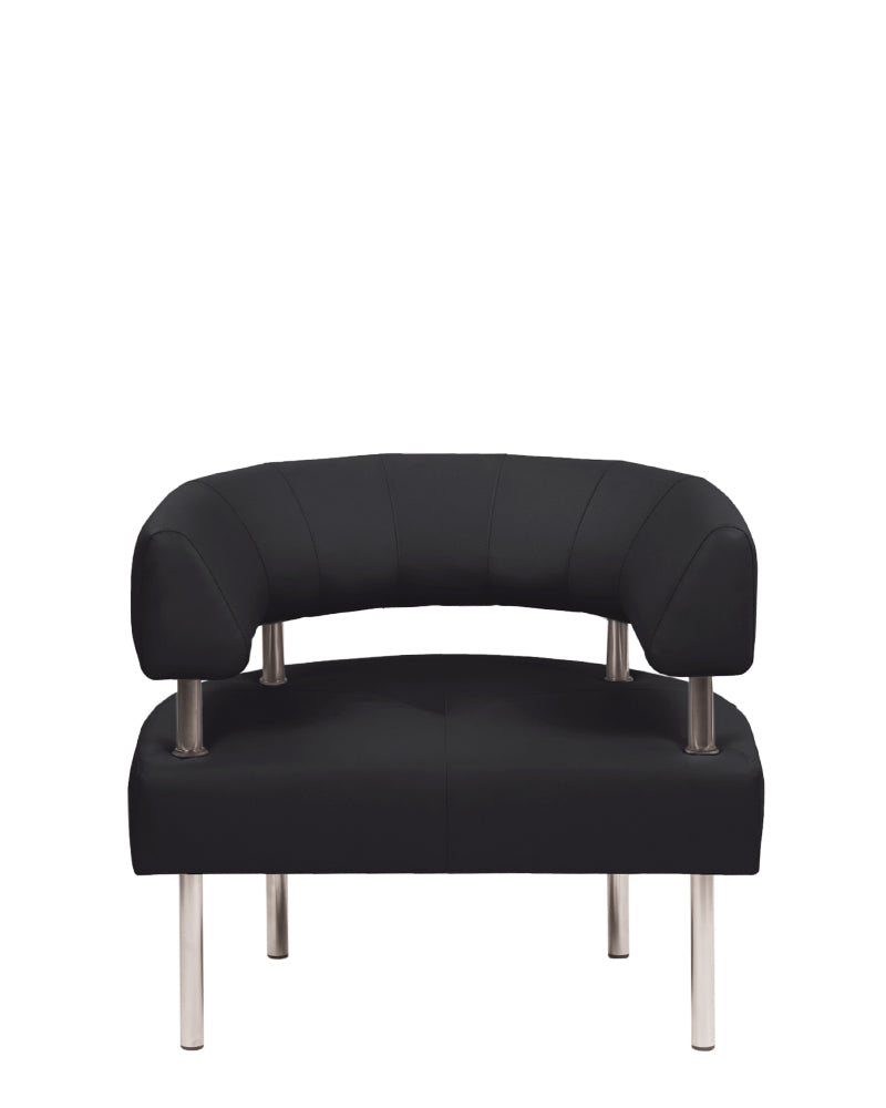 Armchair NOWY STYL OFFICE ACR, black imitation leather