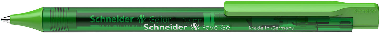 Automatinis tušinukas SCHNEIDER Fave Gel, 0,7mm, žalios sp.