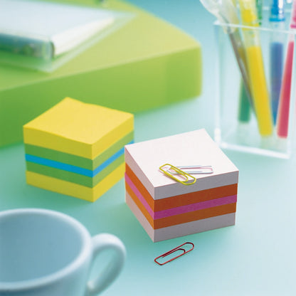 Sticky note cube Post-it Mini Lemon, 51 x 51 mm, 400 sheets, assorted colors