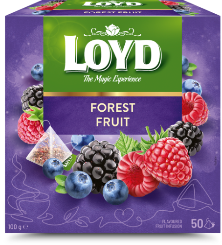 Fruit tea LOYD, forest berry flavor, 50 x 2g