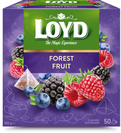 Fruit tea LOYD, forest berry flavor, 50 x 2g