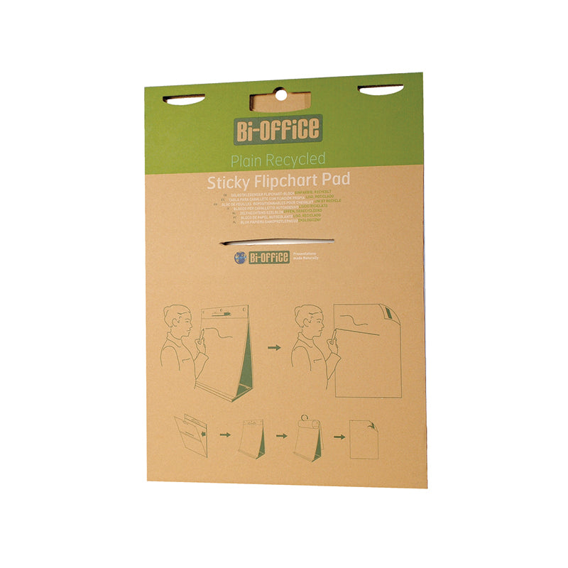 Sticky desk conference notepad BI-OFFICE EARTH, 20 sheets, 65 x 98 cm
