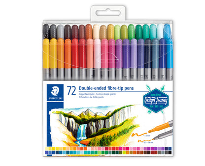 STAEDTLER felt-tip pens, double-sided, 72 pcs.