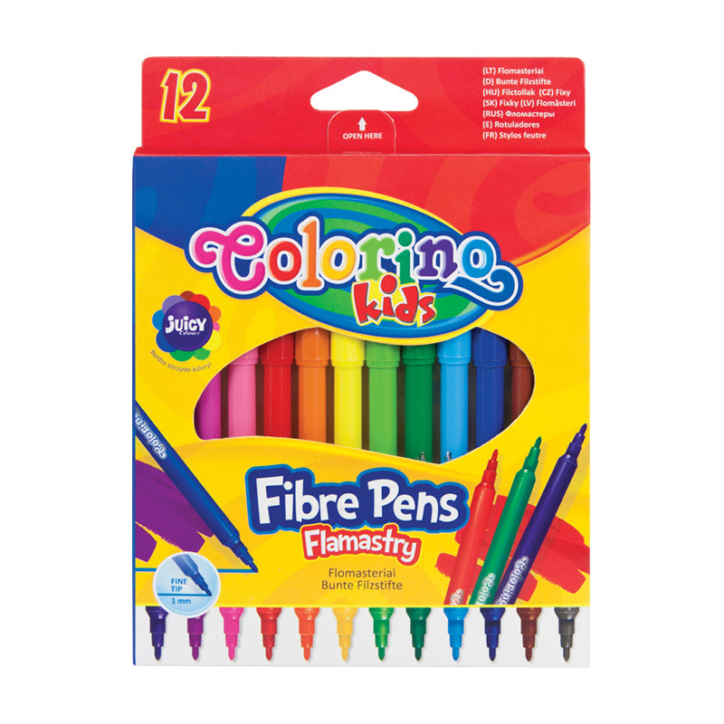 COLORINO felt-tip pens, 12 colors, 1 pc.
