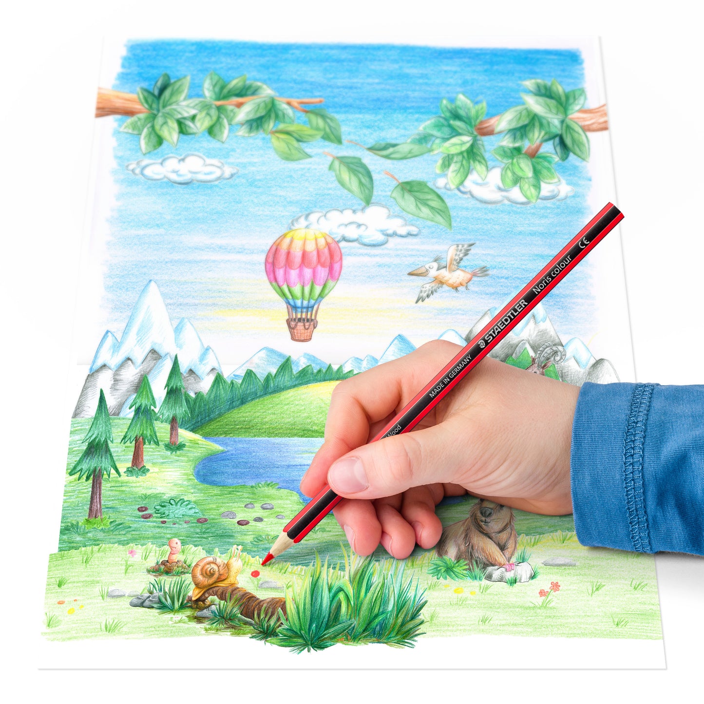 Spalvoti pieštukai STAEDTLER NORIS COLOUR 185, 24 spalvos
