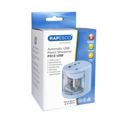 Automatic electric RAPESCO sharpener, blue
