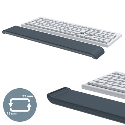 Wrist support Leitz Ergo, adjustable, dark gray