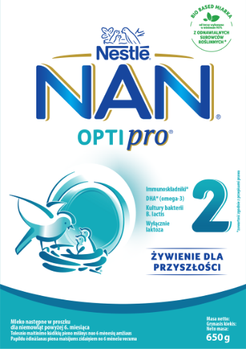 NAN OPTIPRO 2 infant formula, for children from 6 months of age, 650 g